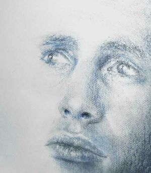 Two Realities - oil pastel.jpg (15914 bytes)
